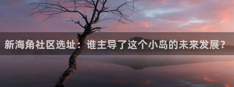 海角社区论坛收费:新海角社区选址:谁主导了这个小岛的未来发展?